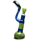 Red Nose Glass - Worked Bubbler - Cobalt - The Cave