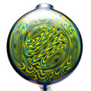 Red Nose Glass - Worked Bubbler - Cobalt - The Cave