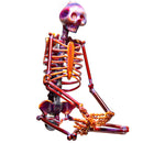 Carsten Carlile - Meditating Skeleton - The Cave