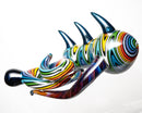 Carsten Carlile - Worked Horn Bubbler - Rainbow - The Cave