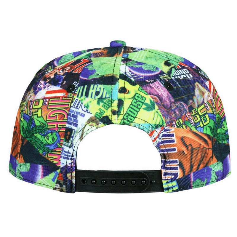 Grassroots - High Times Covers Pattern Snapback Hat - Large/XL - The Cave