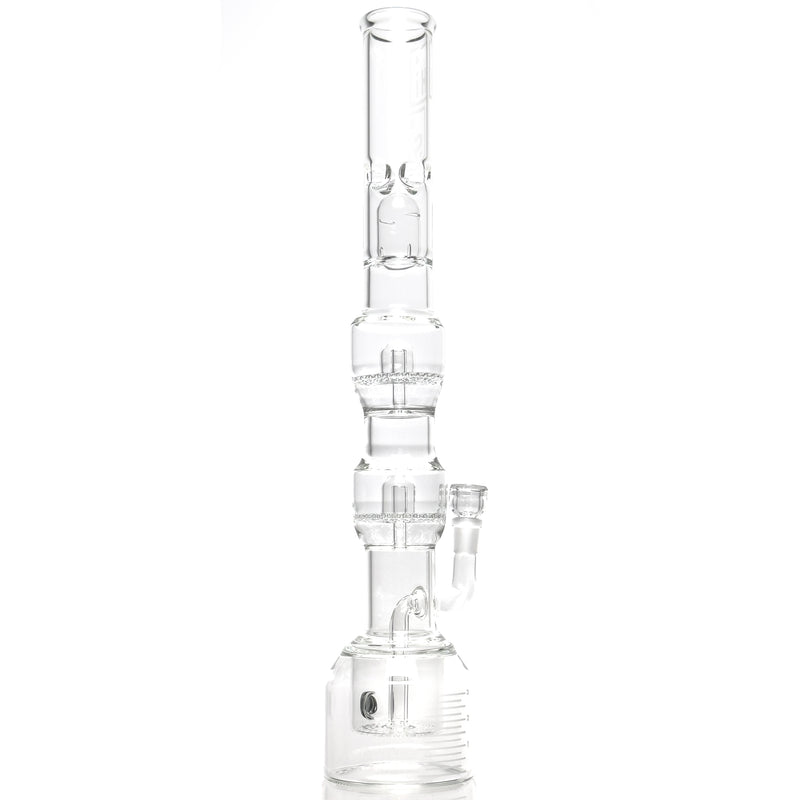 HiSi Glass - 19" - Jr. Triple Geyser Perc Beaker - The Cave