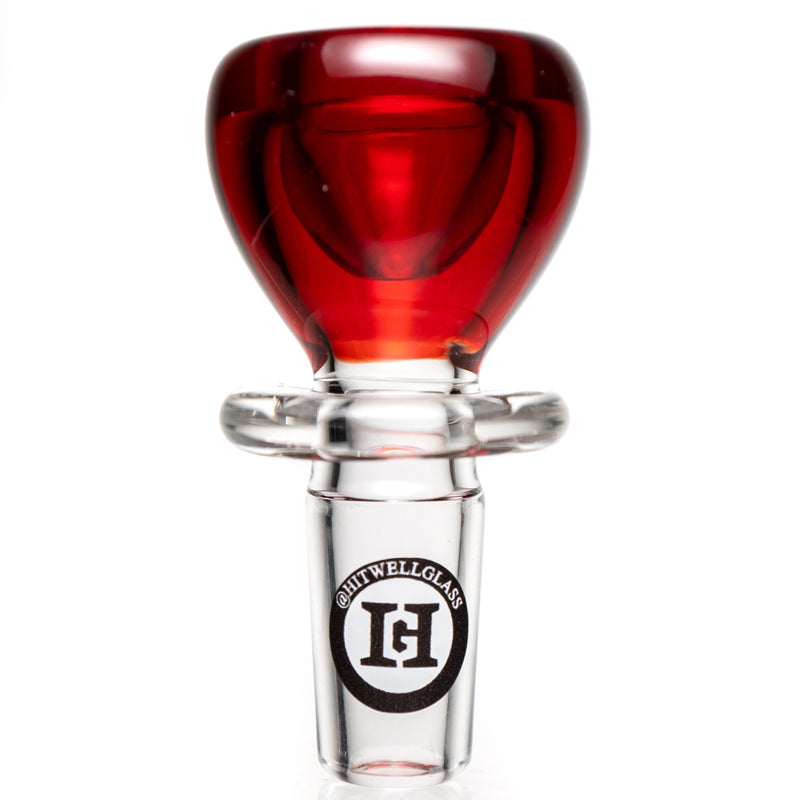 Hitwell Glass - Push Bowl Slide - 14mm - Pomegranate - The Cave