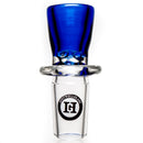 Hitwell Glass - Martini Slide - 3 Hole - 18mm - Cobalt - The Cave