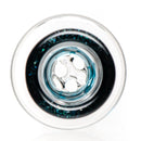 Hitwell Glass - Martini Slide - 3 Hole - 18mm - Blue Stardust - The Cave