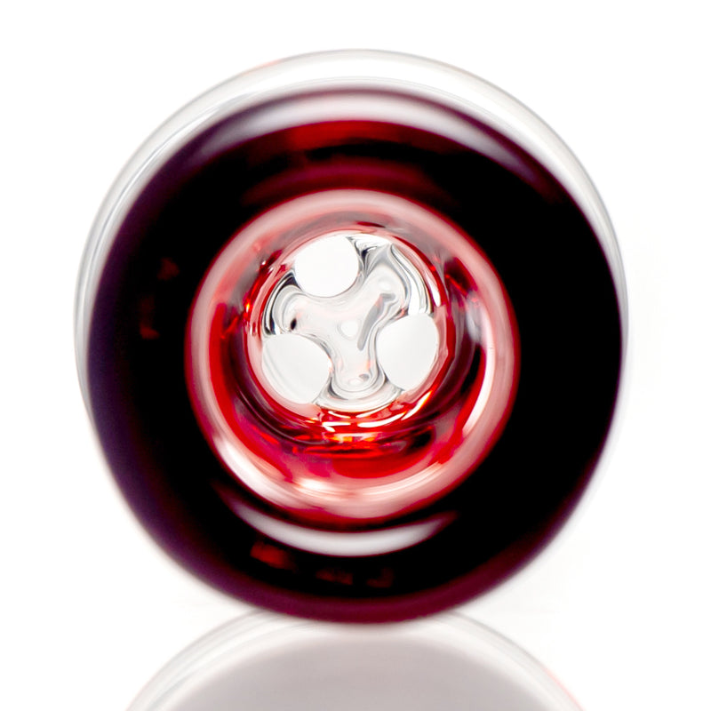 Hitwell Glass - Martini Slide - 3 Hole - 14mm - Pomegranate - The Cave