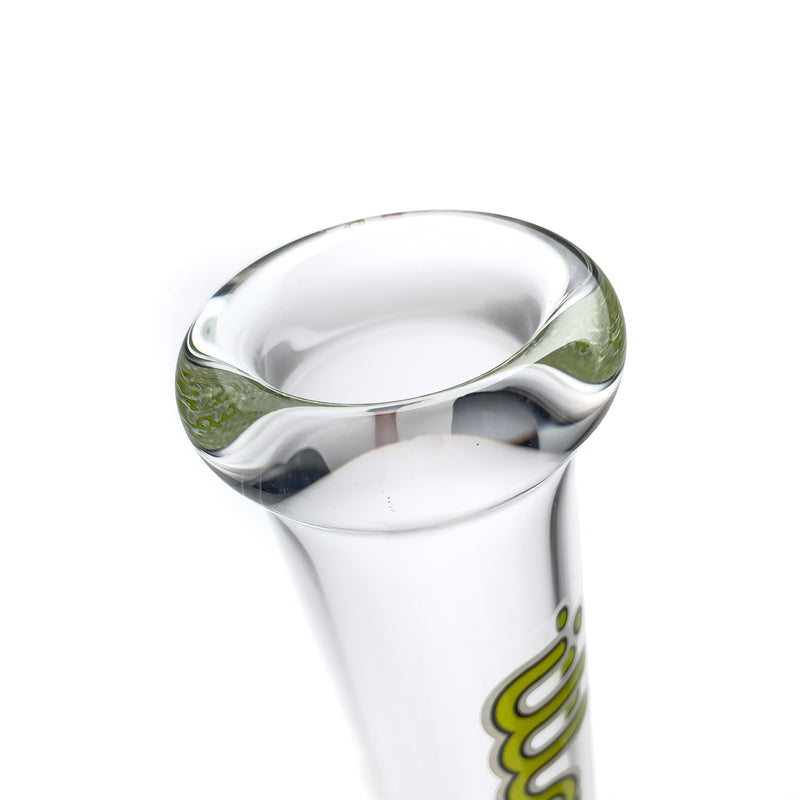 Illadelph - Tall Beaker - Lime & White 5mm - The Cave