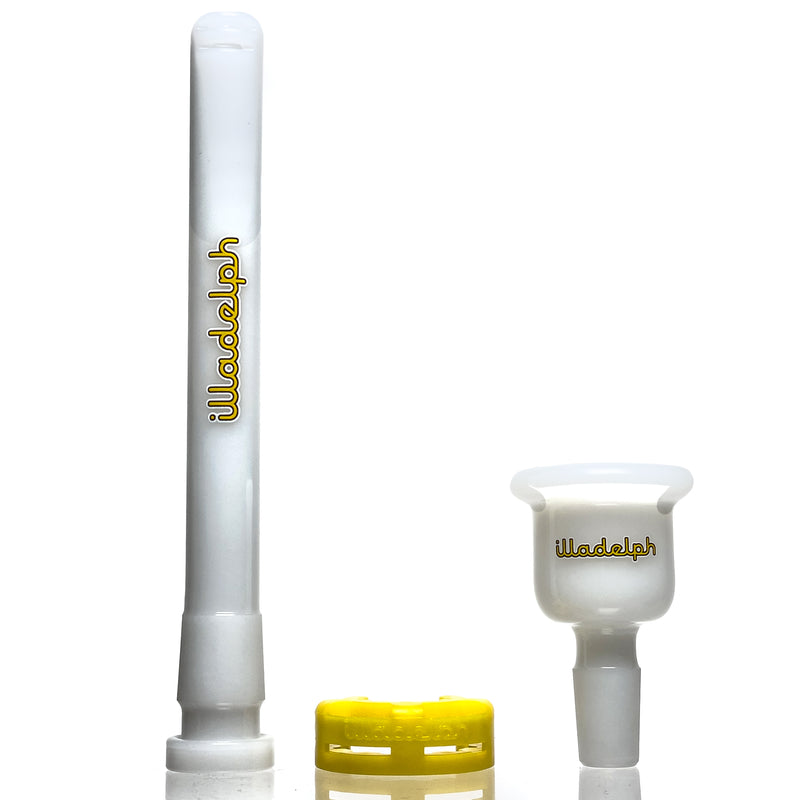 Illadelph - Medium Signature Beaker - Yellow & White - The Cave