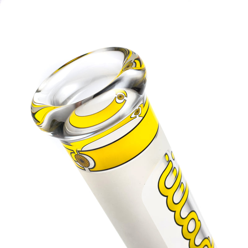 Illadelph - Medium Beaker - Frosted Signature Series - Yellow - The Cave