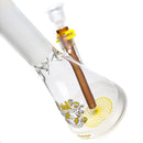 Illadelph - Medium Beaker - Frosted Signature Series - Yellow - The Cave