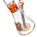 Illadelph - Medium Beaker - Signature Series - Orange & White - The Cave