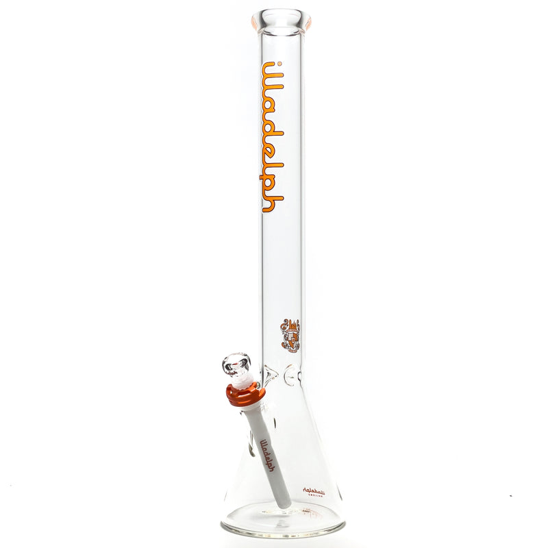 Illadelph - Tall Beaker - Orange & White 5mm - The Cave