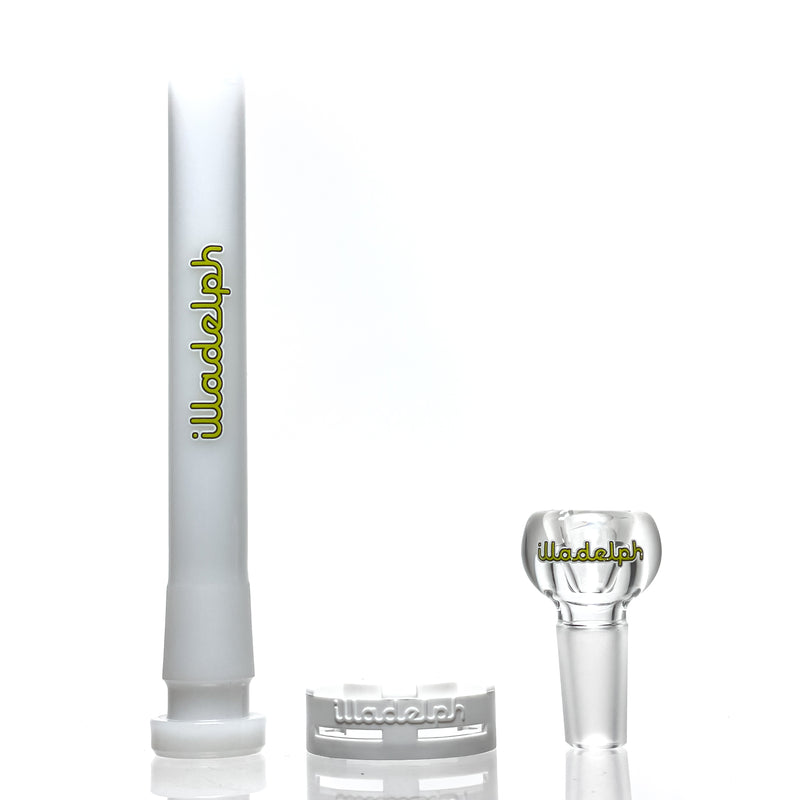 Illadelph - Medium Coil Condenser - Lime & White - The Cave