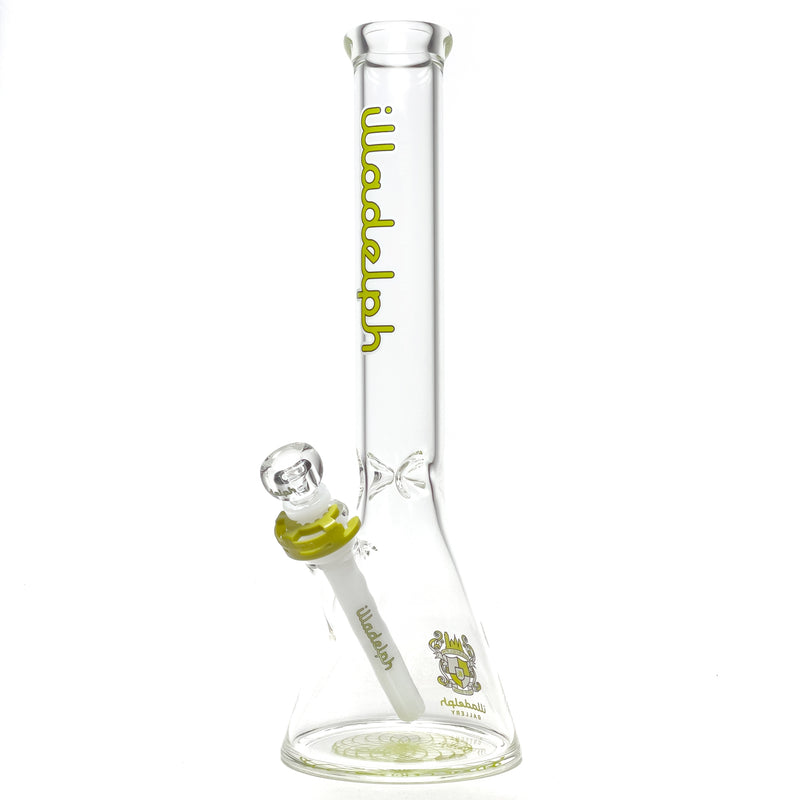 Illadelph - 45mm Beaker - Lime & White 5mm - The Cave