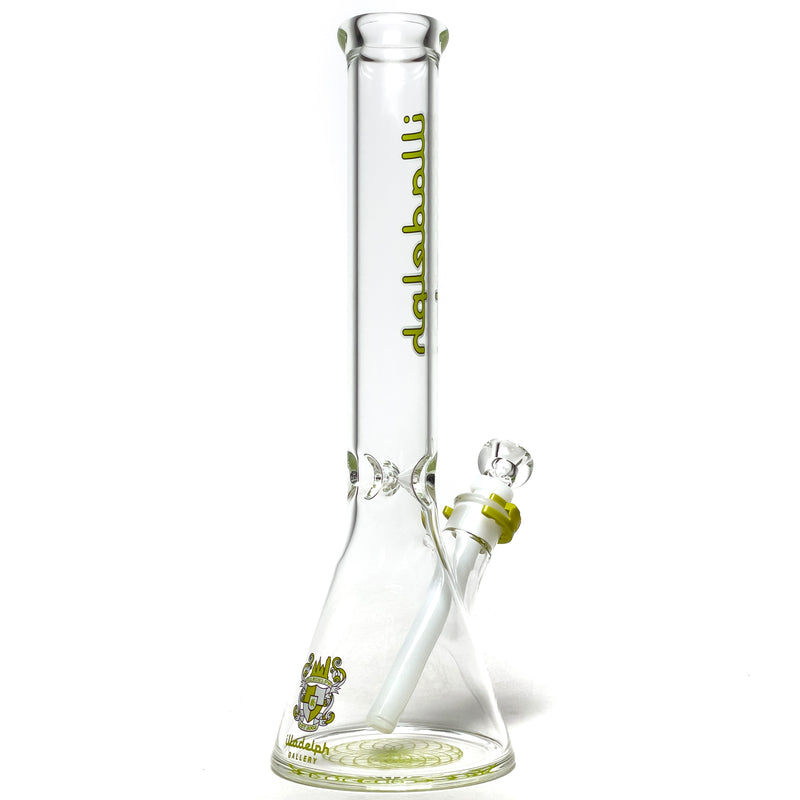 Illadelph - 45mm Beaker - Lime & White 5mm - The Cave