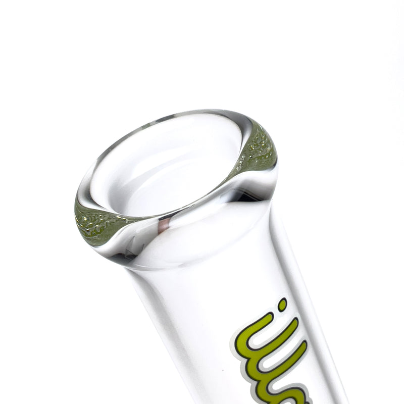 Illadelph - 45mm Beaker - Lime & White 5mm - The Cave