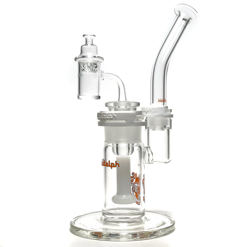 Illadelph - Detachable Bubbler - Orange & White - The Cave