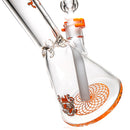 Illadelph - Mini Beaker - Orange & White 7mm - The Cave