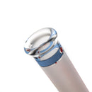 Illadelph - Tall Beaker - Frosted Signature Series - Red & Black Label w/ Blue Band - The Cave