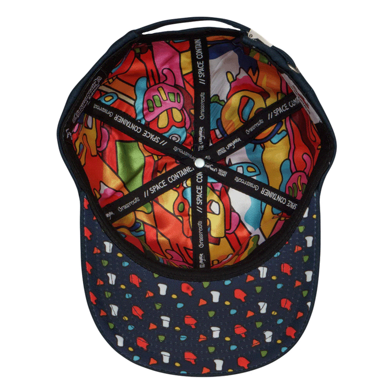 Grassroots - Jerry Garcia Space Container Navy Turtle Dad Hat - OSFM - The Cave