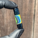 KJH Glass - Glass Tip - Blue - Rainbow/Green/White