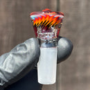 KJH Glass - Martini Slide - 4-Hole - 14mm - Bipolar Fire/Blue