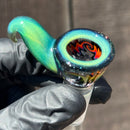 KJH Glass - Martini Slide - 4-Hole - 14mm - Bipolar Green/Blue