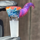 KJH Glass - Martini Slide - 4-Hole - 14mm - Blues & Orange