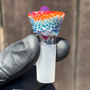 KJH Glass - Martini Slide - 4-Hole - 14mm - Blues & Orange