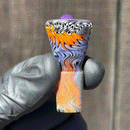 KJH Glass - Martini Slide W/ Worked Joint - 4-Hole - 14mm - Elemental Jailhouse