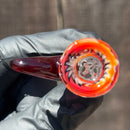 KJH Glass - Martini Slide - 4-Hole - 14mm - Fire & Smoke