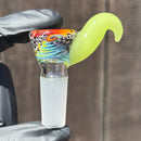 KJH Glass - Martini Slide - 4-Hole - 14mm -  Jailhouse/Greens/Blues