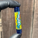 KJH Glass - XL Glass Tip - Blue - Rainbow Fade To Clear