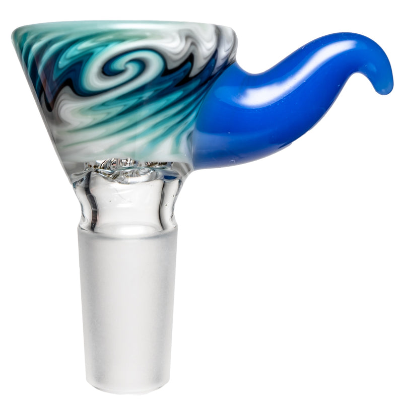 Kevin Howell - Martini Slide - 4 Hole - 14mm - Smoke & Ice w/ Neptune - The Cave