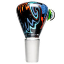 Kevin Howell - Push Slide - 18mm - Aqua, Red & Purple Linework - The Cave