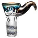 Kevin Howell - Martini Slide w/ Worked Joint - 4 Hole - 18mm - Bipolar w/ Electrum - The Cave