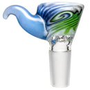 Kevin Howell - Martini Slide - 4 Hole - 14mm - Spearmint & Shadow w/ Moonstone - The Cave