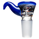 Kevin Howell - Martini Slide - 4 Hole - 18mm - Bipolar Linework - Purple Lollipop - The Cave