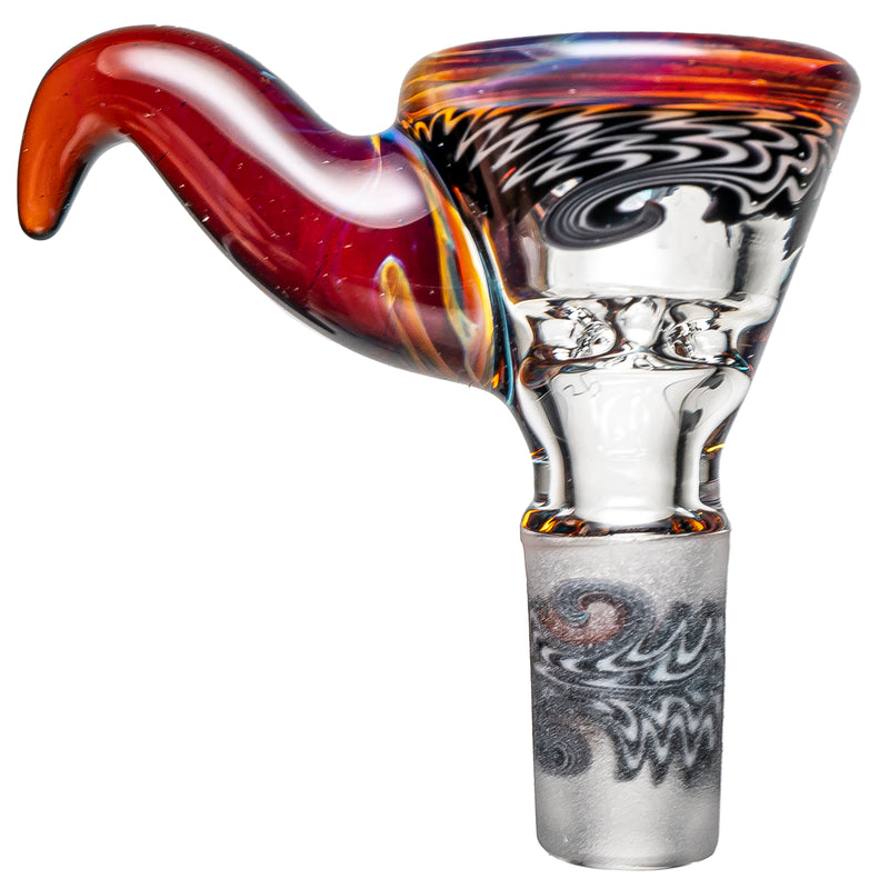 Kevin Howell - Martini Slide w/ Worked Joint - 4 Hole - 14mm - Bipolar w/ Agate - The Cave