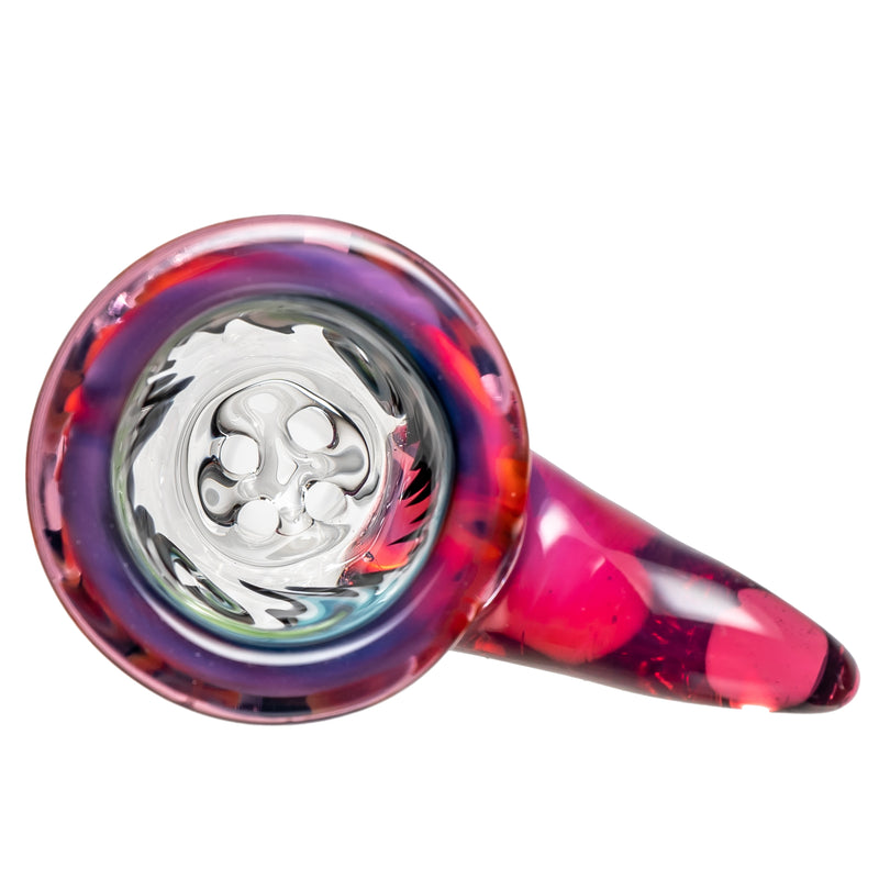 Kevin Howell - Martini Slide - 4 Hole - 14mm - Bipolar Linework w/ Telemagenta - The Cave