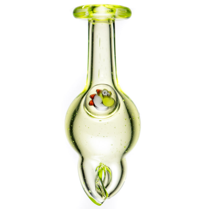 Keys Glass - Spinner Bubble Cap - Yoshi - UV Light Green - The Cave