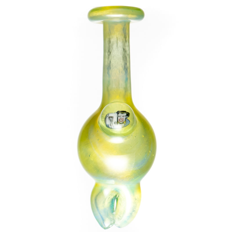 Keys Glass - Spinner Bubble Cap - The Joker - Green Satin - The Cave