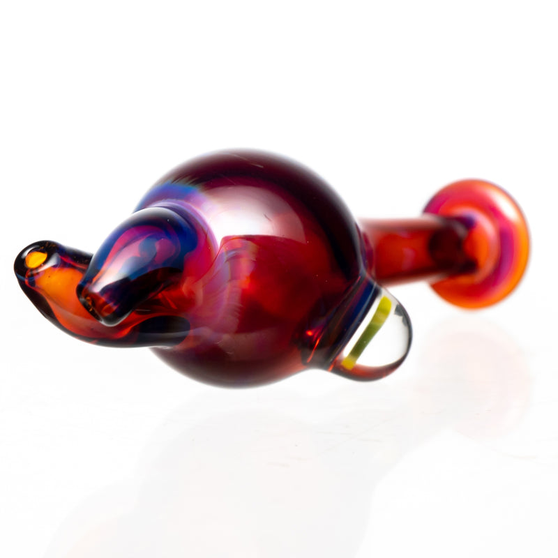 Keys Glass - Spinner Bubble Cap - Millie - Amber Purple - The Cave