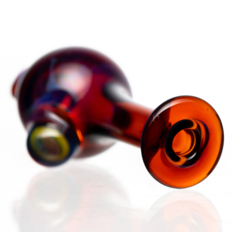 Keys Glass - Spinner Bubble Cap - Millie - Amber Purple - The Cave