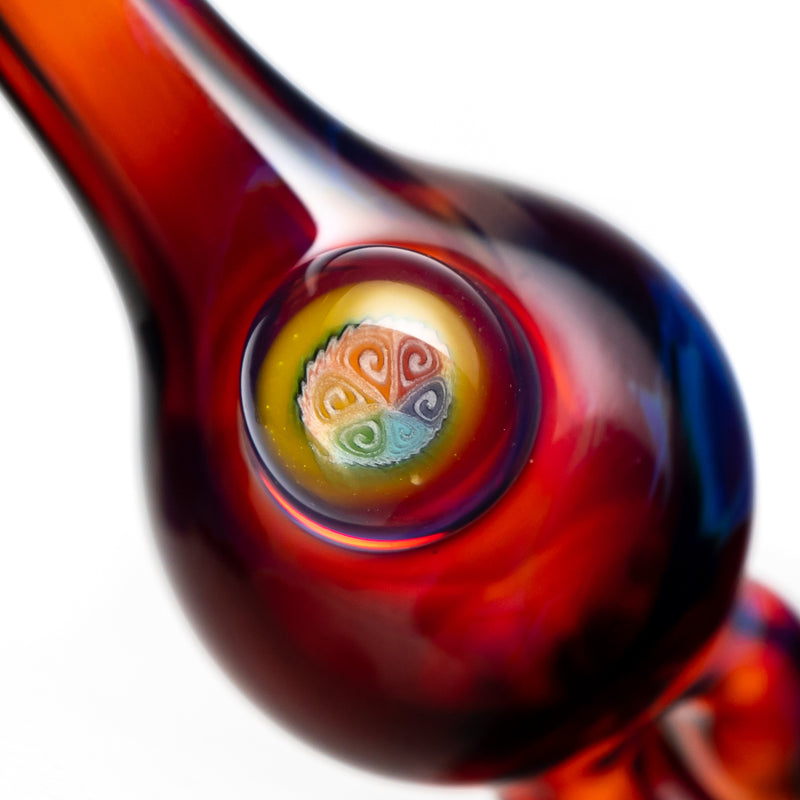 Keys Glass - Spinner Bubble Cap - Millie - Amber Purple - The Cave