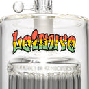 Leisure - 54 Arm Bubbler - Rasta Serif Label - The Cave