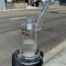 Leisure - 29 Arm Bubbler - 18mm - Green/White/Red Label