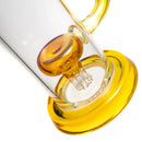 Leisure - Mini 6 Arm Bubbler - 14mm - Striking Yellow - The Cave