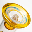 Leisure - Mini 6 Arm Bubbler - 14mm - Striking Yellow - The Cave