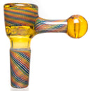 Leisure - Worked Disk Slide - 14mm - Striking Yellow w/ Rainbow Retti - The Cave